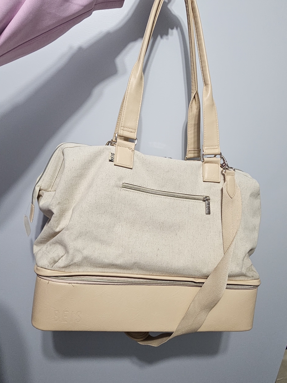 Beis Weekender Tote- Beige